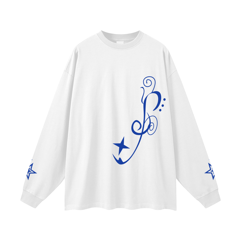 Oversized Unisex Blue Rose MIATA Long Sleeve T-Shirt