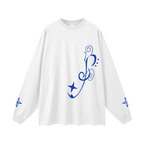 Oversized Unisex Blue Rose MIATA Long Sleeve T-Shirt